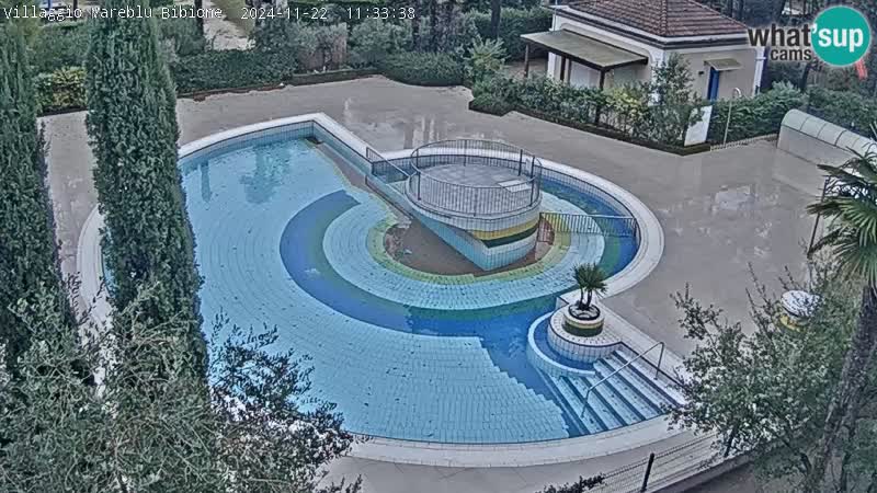 Piscina Villaggio Mare Blu EN VIVO webcam Bibione Pineda – Italia