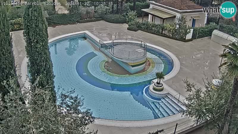 Piscina Villaggio Mare Blu webcam LIVE Bibione Pineda – Italia