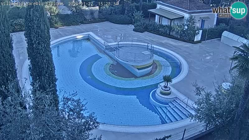 Piscina Villaggio Mare Blu EN VIVO webcam Bibione Pineda – Italia