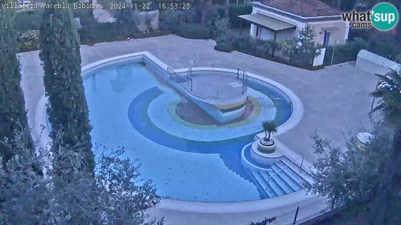 Piscina Villaggio Mare Blu EN VIVO webcam Bibione Pineda – Italia