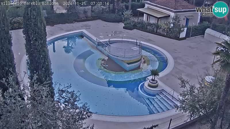 Villaggio Mare Blu Pool LIVE-Webcam Bibione Pineda – Italien