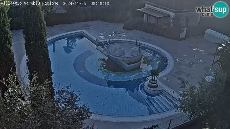 Piscina Villaggio Mare Blu webcam LIVE Bibione Pineda – Italia