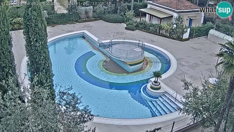 Piscina Villaggio Mare Blu EN VIVO webcam Bibione Pineda – Italia