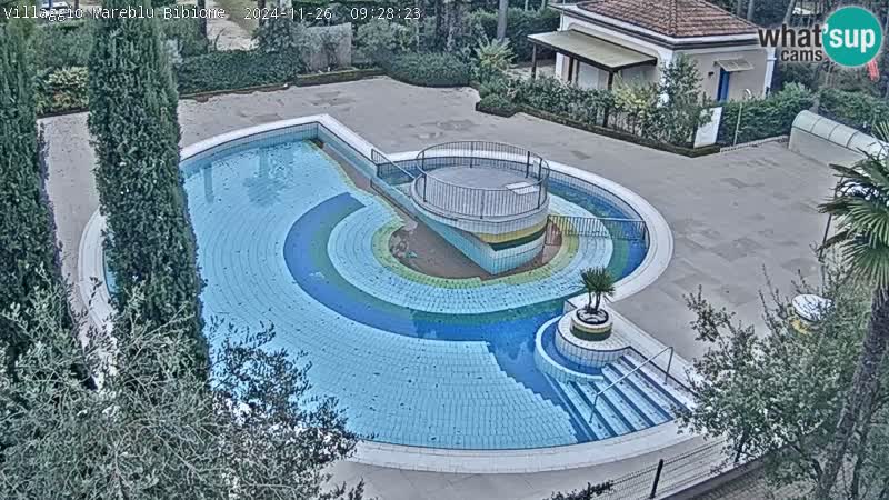 Piscina Villaggio Mare Blu webcam LIVE Bibione Pineda – Italia