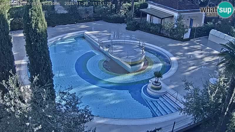 Piscina Villaggio Mare Blu webcam LIVE Bibione Pineda – Italia