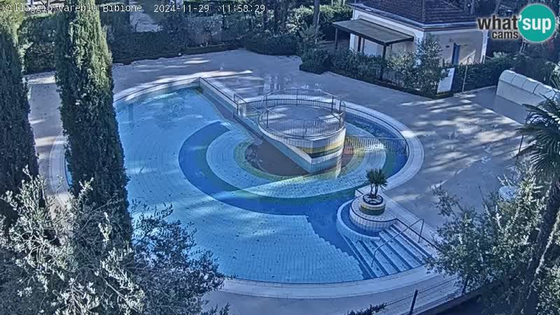 Piscina Villaggio Mare Blu EN VIVO webcam Bibione Pineda – Italia