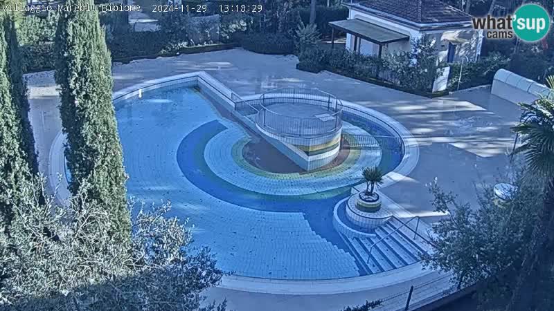 Piscina Villaggio Mare Blu EN VIVO webcam Bibione Pineda – Italia