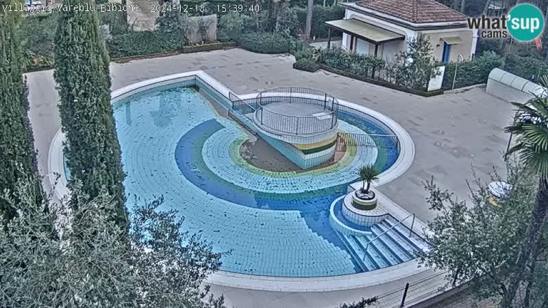 Piscina Villaggio Mare Blu webcam LIVE Bibione Pineda – Italia