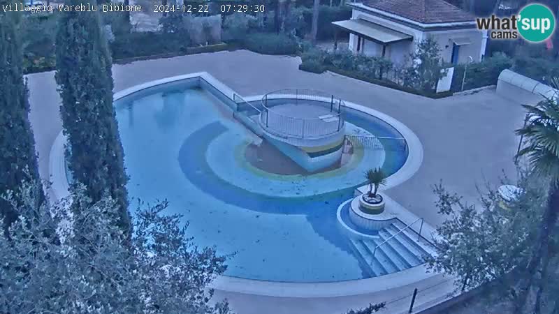 Piscina Villaggio Mare Blu EN VIVO webcam Bibione Pineda – Italia