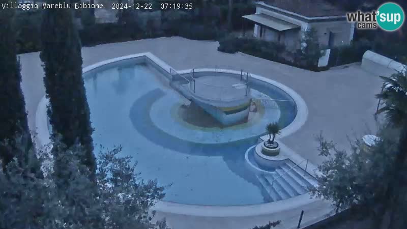 Piscina Villaggio Mare Blu webcam LIVE Bibione Pineda – Italia