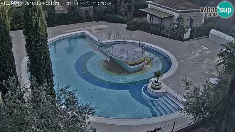 Piscina Villaggio Mare Blu EN VIVO webcam Bibione Pineda – Italia