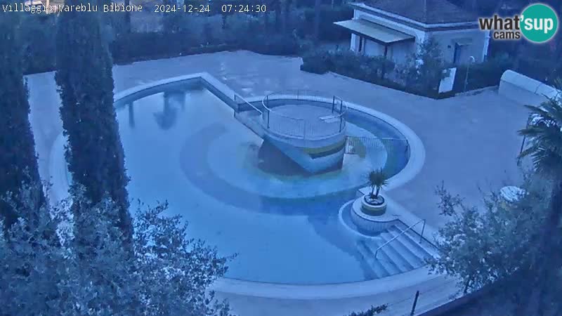 Villaggio Mare Blu piscine LIVE webcam Bibione Pineda – Italie