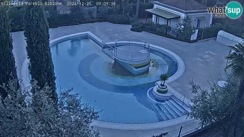 Piscina Villaggio Mare Blu EN VIVO webcam Bibione Pineda – Italia