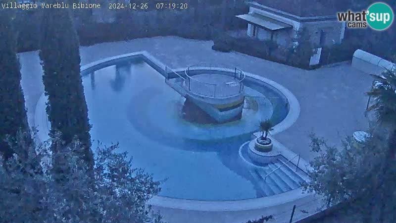 Villaggio Mare Blu piscine LIVE webcam Bibione Pineda – Italie