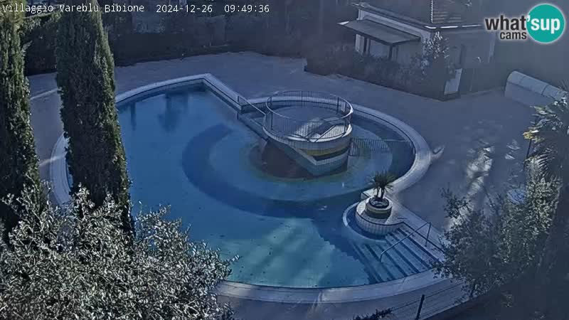 Villaggio Mare Blu pool LIVE webcam Bibione Pineda – Italy