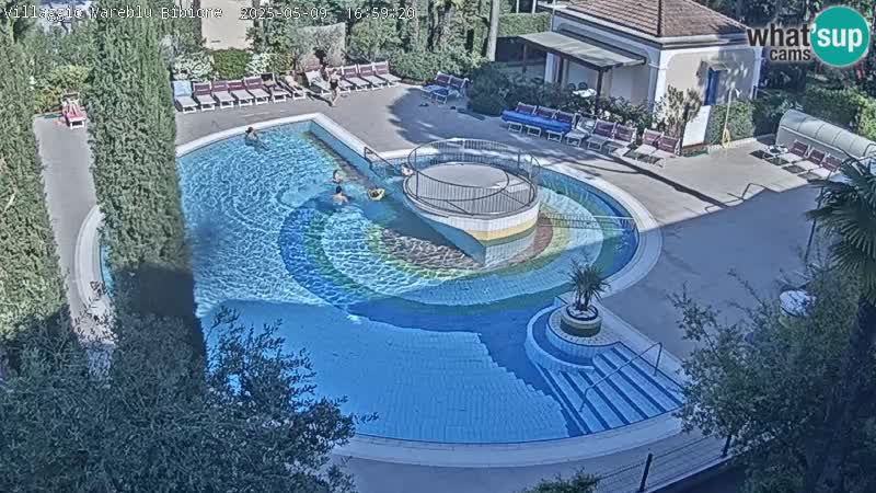 Villaggio Mare Blu piscine LIVE webcam Bibione Pineda – Italie