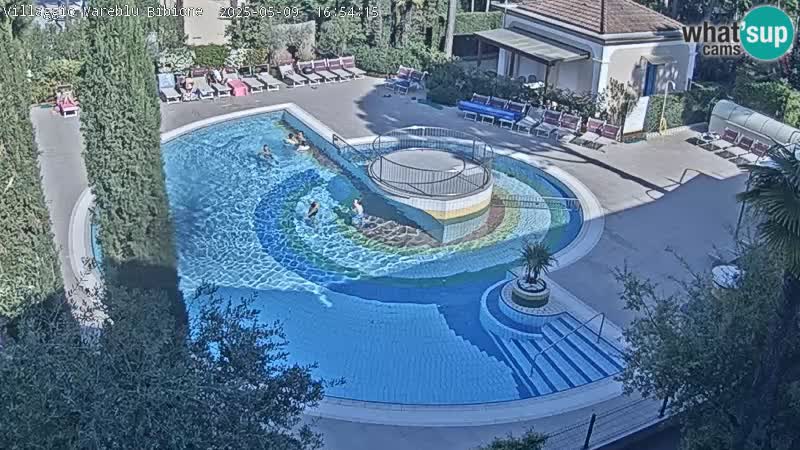 Villaggio Mare Blu pool LIVE webcam Bibione Pineda – Italy
