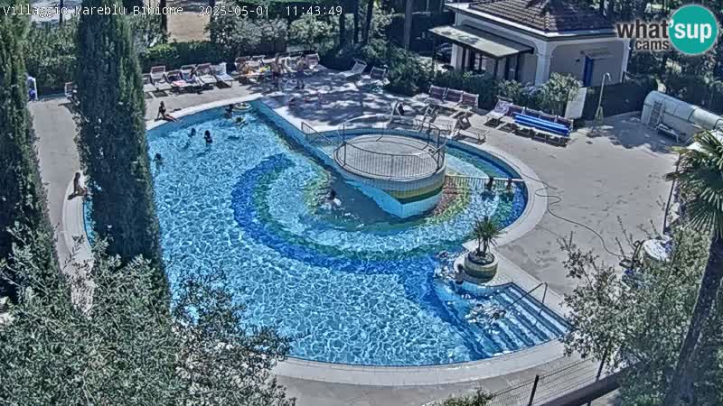 Piscina Villaggio Mare Blu webcam LIVE Bibione Pineda – Italia