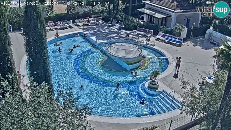 Villaggio Mare Blu pool LIVE webcam Bibione Pineda – Italy