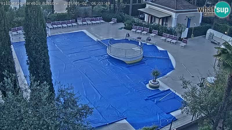 Piscina Villaggio Mare Blu webcam LIVE Bibione Pineda – Italia