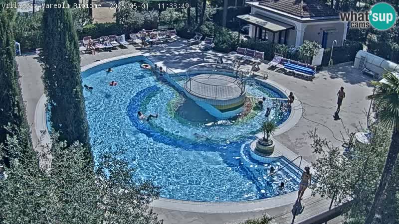 Villaggio Mare Blu Pool LIVE-Webcam Bibione Pineda – Italien