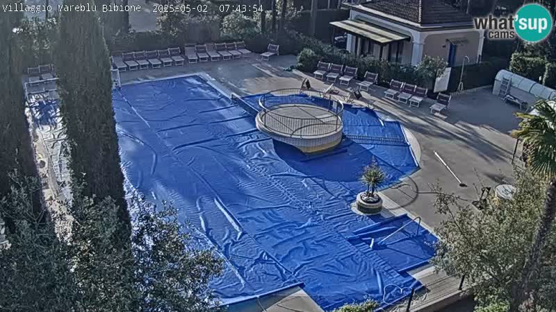Piscina Villaggio Mare Blu webcam LIVE Bibione Pineda – Italia