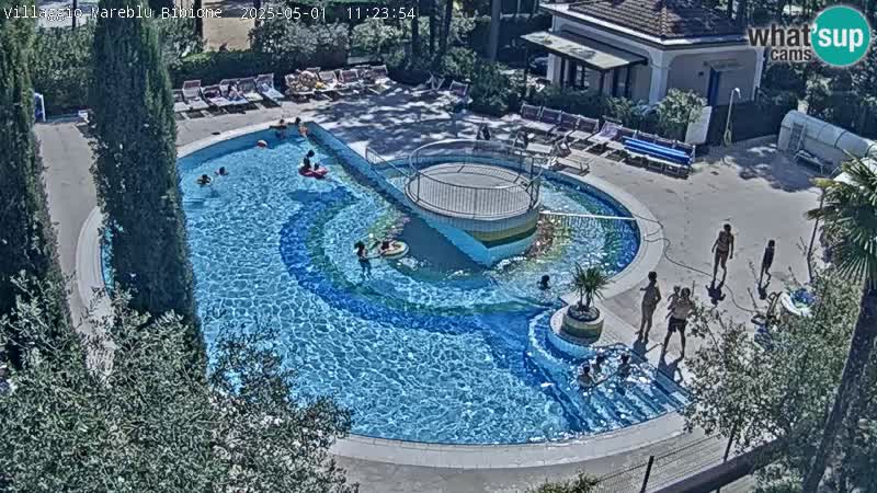 Villaggio Mare Blu pool LIVE webcam Bibione Pineda – Italy