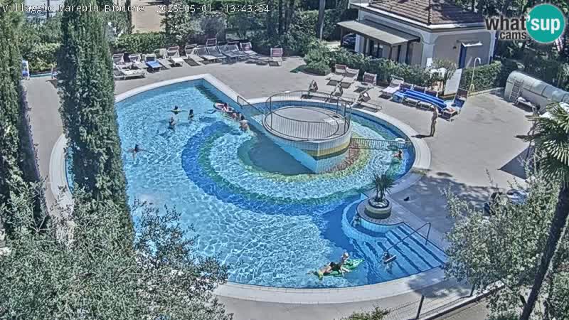 Villaggio Mare Blu pool LIVE webcam Bibione Pineda – Italy