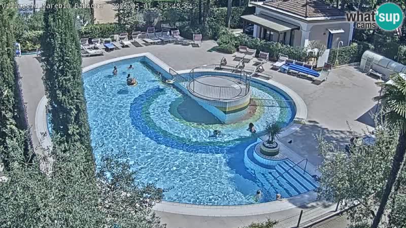 Piscina Villaggio Mare Blu EN VIVO webcam Bibione Pineda – Italia