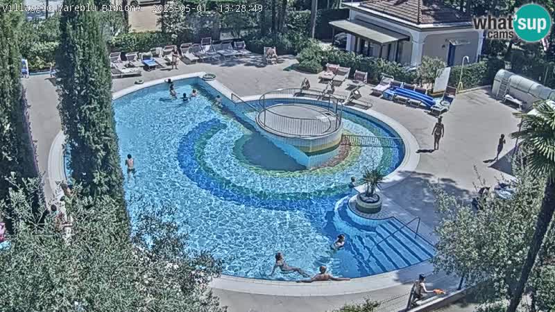 Villaggio Mare Blu piscine LIVE webcam Bibione Pineda – Italie