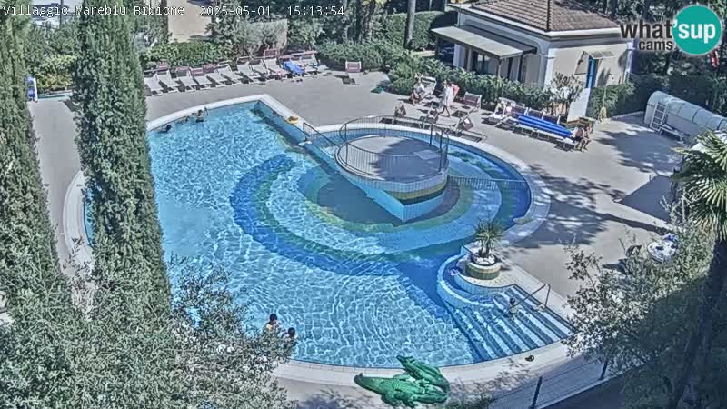 Villaggio Mare Blu piscine LIVE webcam Bibione Pineda – Italie