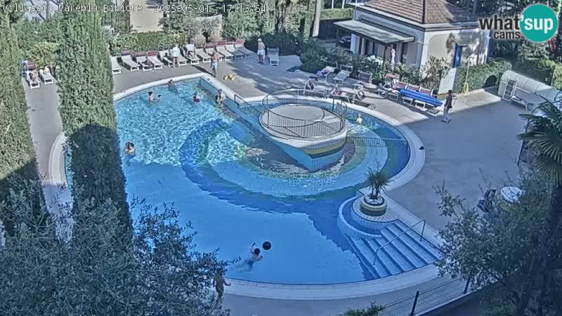 Piscina Villaggio Mare Blu webcam LIVE Bibione Pineda – Italia
