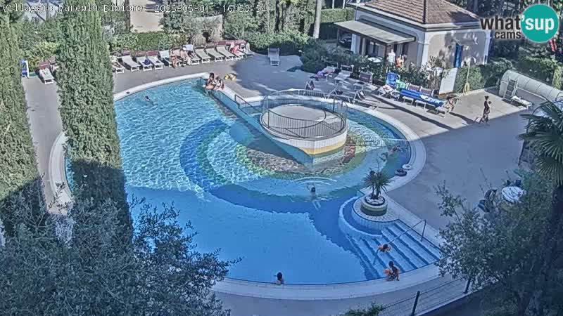 Piscina Villaggio Mare Blu EN VIVO webcam Bibione Pineda – Italia