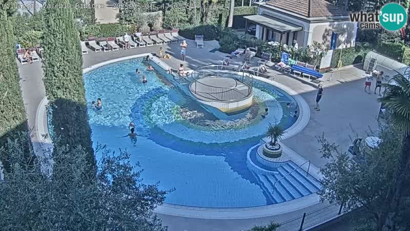 Piscina Villaggio Mare Blu webcam LIVE Bibione Pineda – Italia