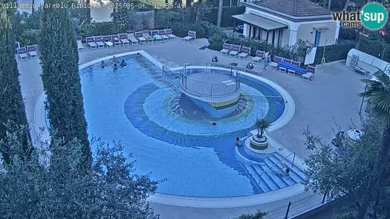 Villaggio Mare Blu pool LIVE webcam Bibione Pineda – Italy