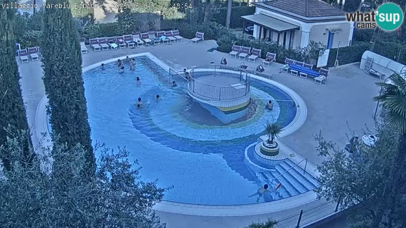 Piscina Villaggio Mare Blu webcam LIVE Bibione Pineda – Italia