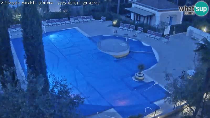 Villaggio Mare Blu bazen Spletna kamera V živo Bibione Pineda – Italija