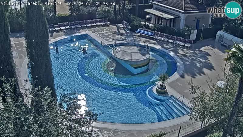 Piscina Villaggio Mare Blu EN VIVO webcam Bibione Pineda – Italia