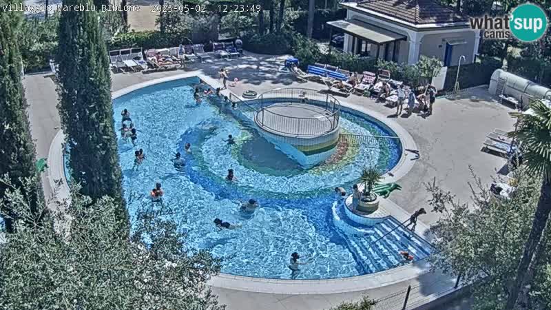 Villaggio Mare Blu pool LIVE webcam Bibione Pineda – Italy