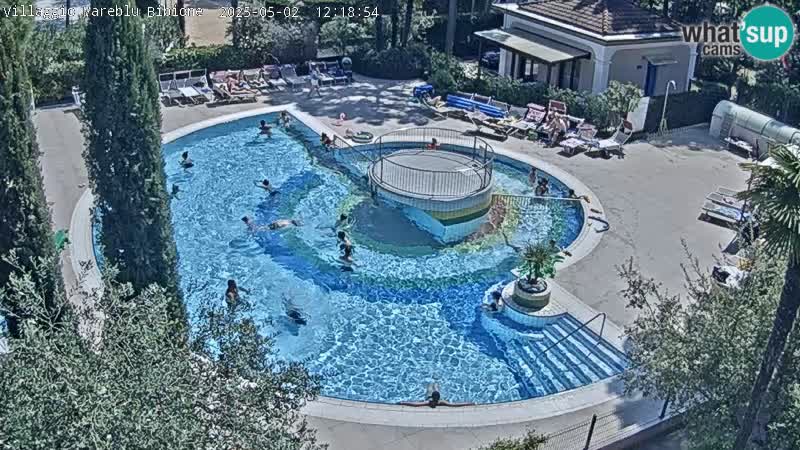 Piscina Villaggio Mare Blu webcam LIVE Bibione Pineda – Italia