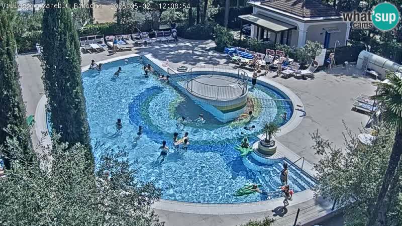 Piscina Villaggio Mare Blu EN VIVO webcam Bibione Pineda – Italia