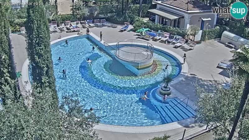 Piscina Villaggio Mare Blu webcam LIVE Bibione Pineda – Italia