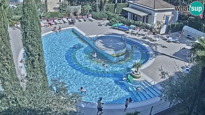 Piscina Villaggio Mare Blu EN VIVO webcam Bibione Pineda – Italia