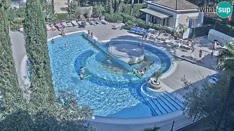 Villaggio Mare Blu pool LIVE webcam Bibione Pineda – Italy