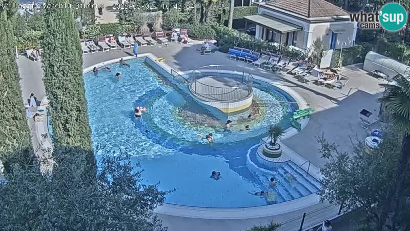 Villaggio Mare Blu pool LIVE webcam Bibione Pineda – Italy