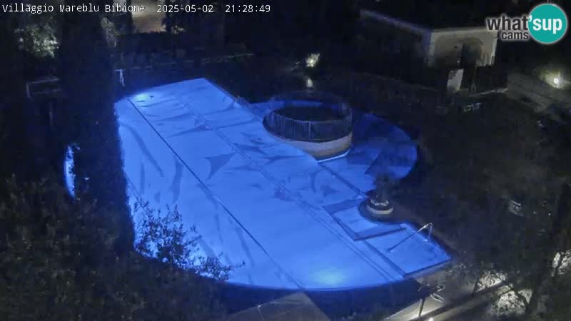 Villaggio Mare Blu bazen UŽIVO web kamera Bibione Pineda – Italija