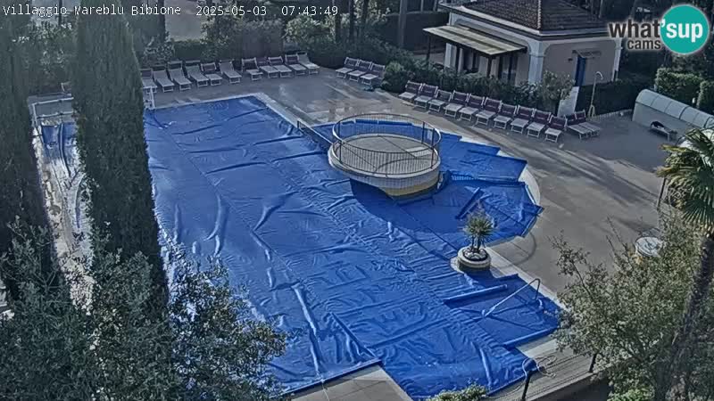 Villaggio Mare Blu bazen Spletna kamera V živo Bibione Pineda – Italija