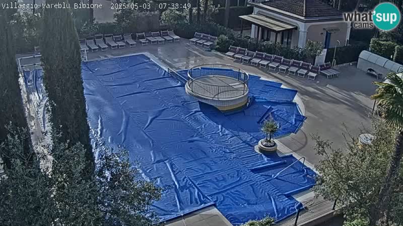 Piscina Villaggio Mare Blu webcam LIVE Bibione Pineda – Italia