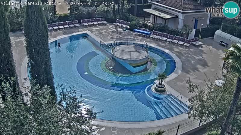 Villaggio Mare Blu pool LIVE webcam Bibione Pineda – Italy