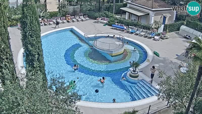 Villaggio Mare Blu piscine LIVE webcam Bibione Pineda – Italie